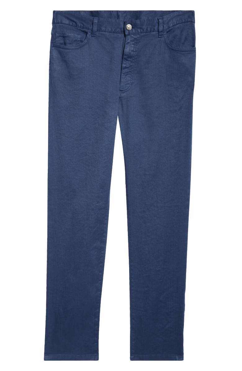ZEGNA Roccia Stretch Cotton & Linen Pants, Alternate, color, 