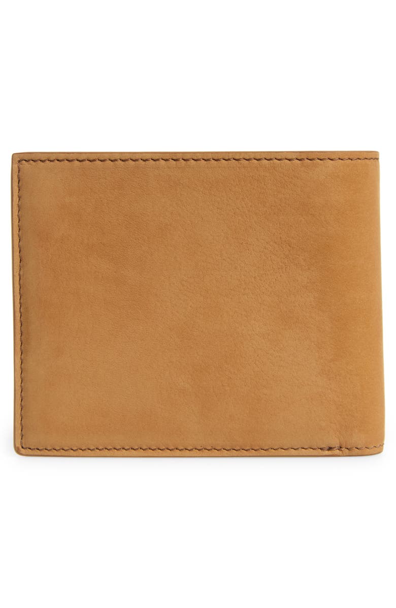 TOM FORD T-Line Nubuck Leather Bifold Wallet, Alternate, color, Caramel