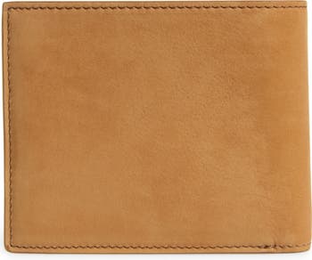 T-Line Nubuck Leather Bifold Wallet