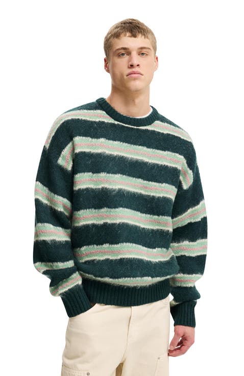 Box Fit Fuzzy Crew Knit