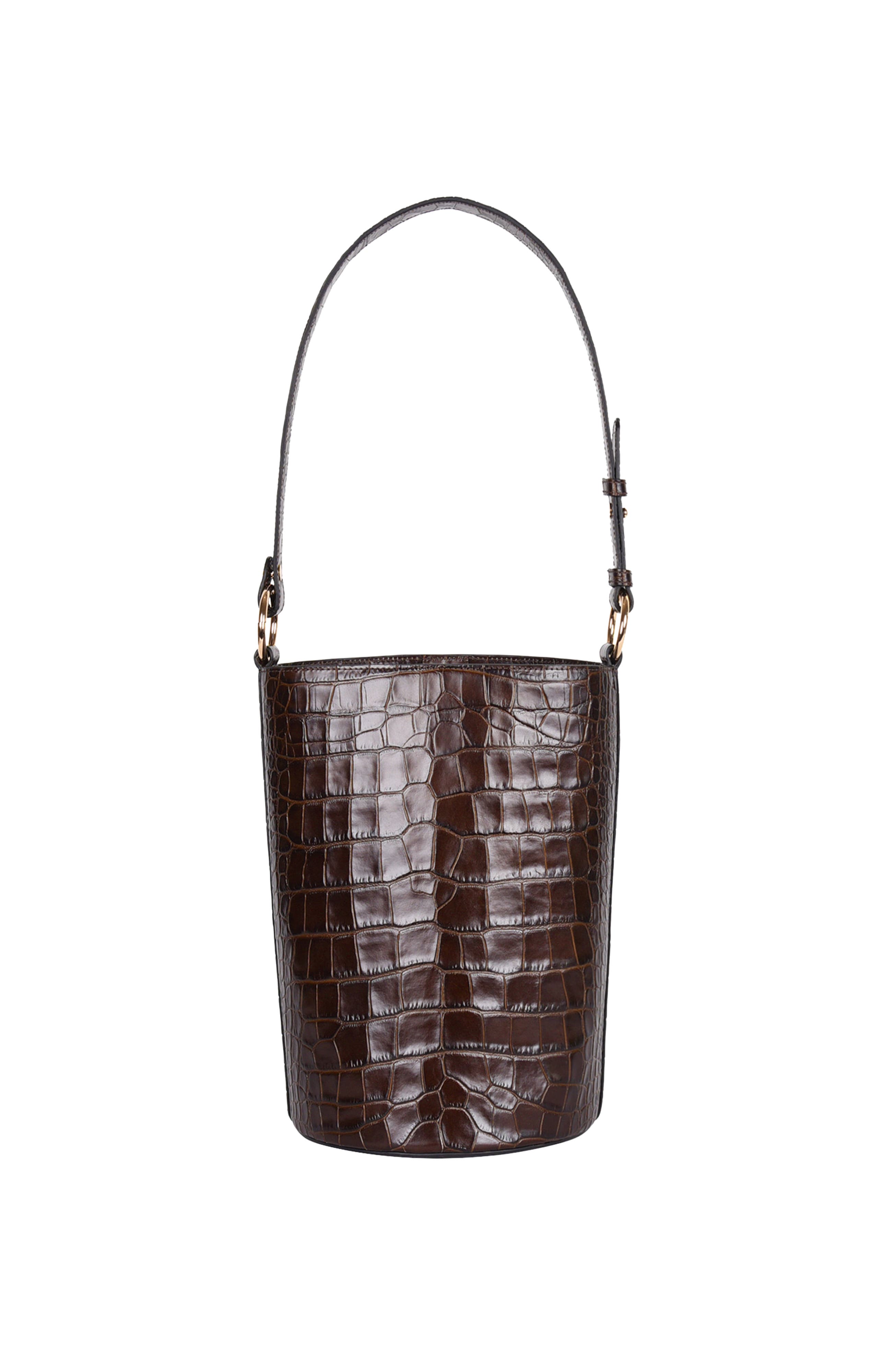 HYER GOODS Upcycled Leather Convertible Bucket Bag, Alternate, color, 