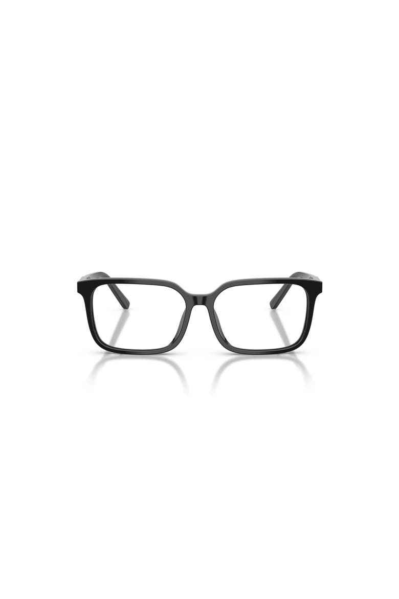 51mm Square optical glasses, Alternate, color, Black
