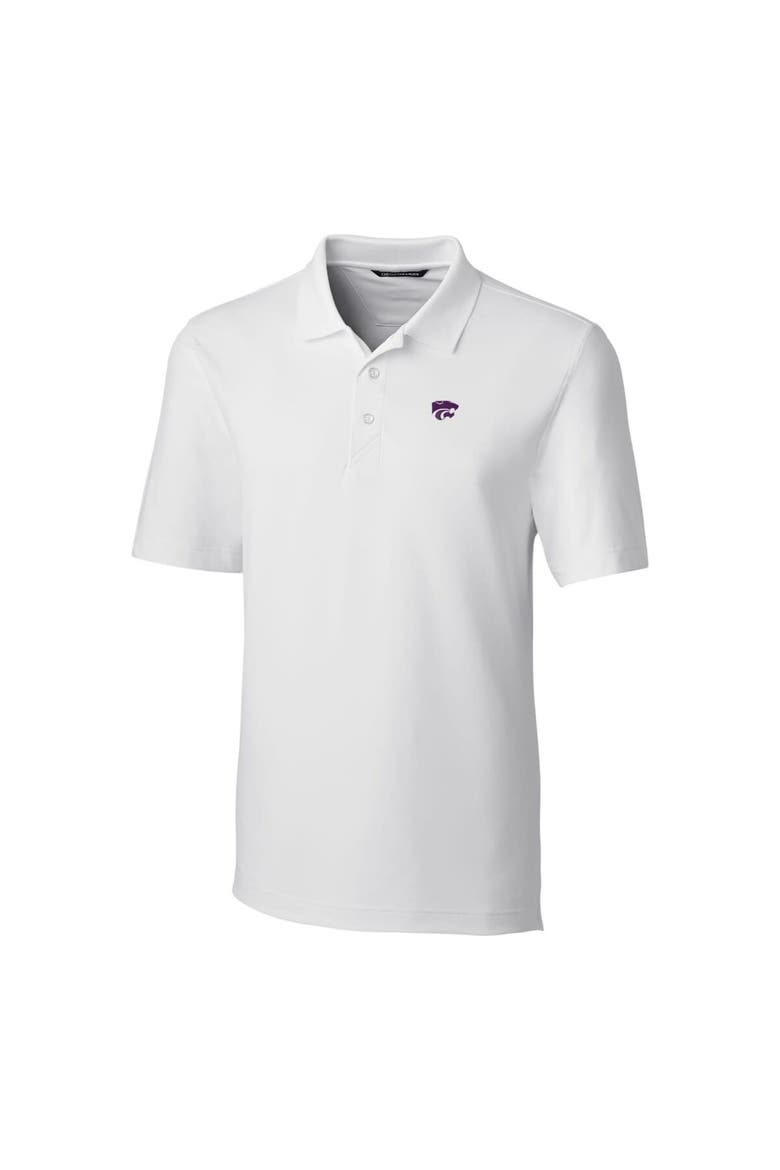 Men's Cutter & Buck White Kansas State Wildcats Big & Tall Forge Stretch Polo, Alternate, color, White