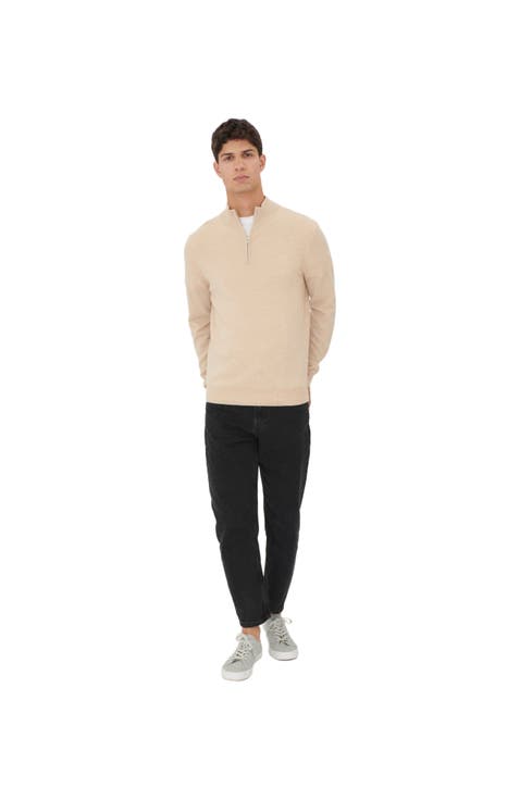 Essential Half-Zip Cashmere Sweater