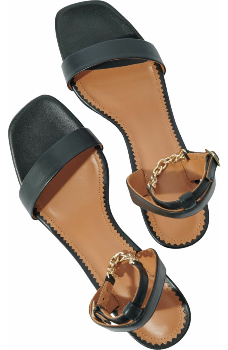 maje Leather sandals with heels, Alternate, color,