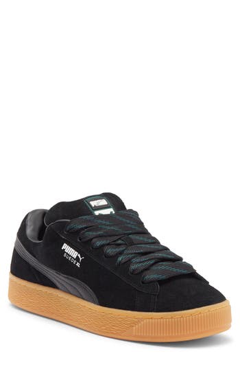 Puma Suede Xl Flecked Sneakers In Black