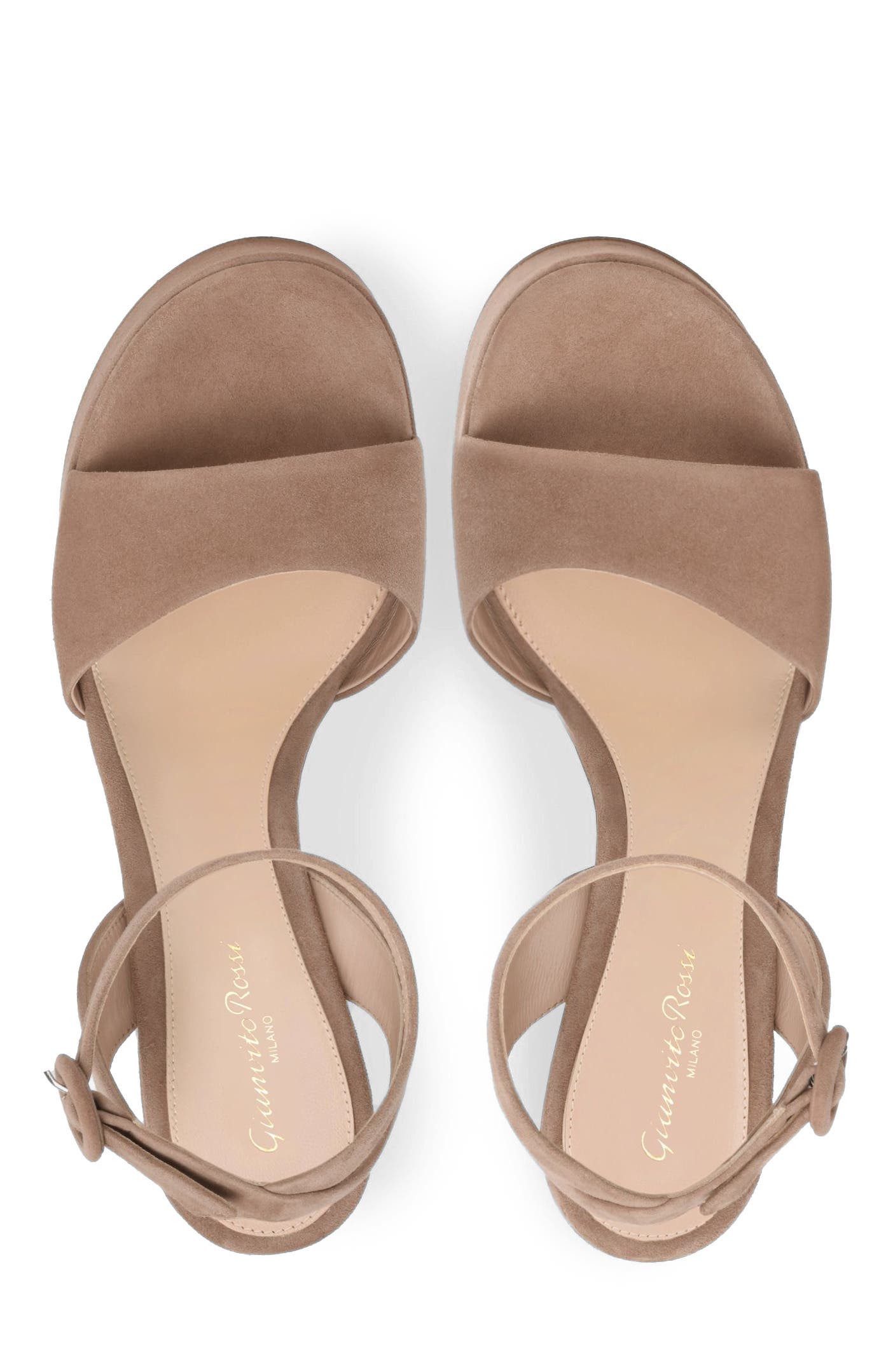Gianvito Rossi Ziggy Sandals, Alternate, color, Pink Suede