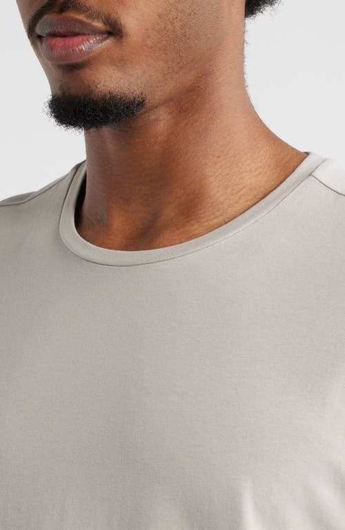 Open Edit Crewneck Stretch Cotton T-shirt In White
