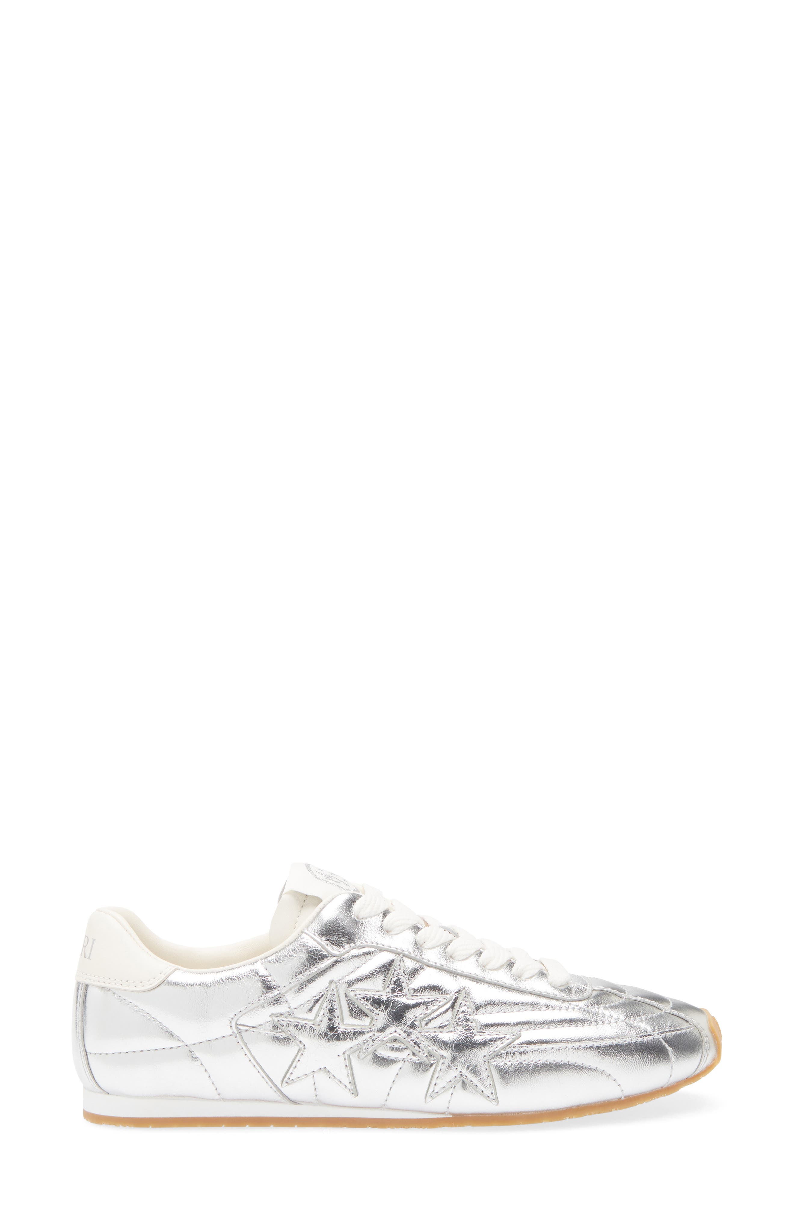 AMIRI Pacific Football Slim Sneaker, Alternate, color, Metallic Silver