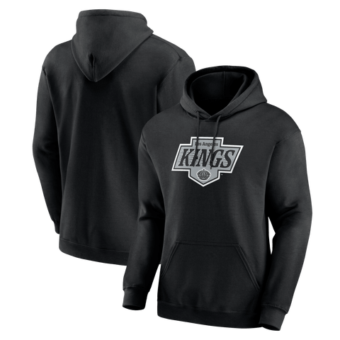 Men's Logo Athletic Black Los Angeles Kings Essential Hoodie