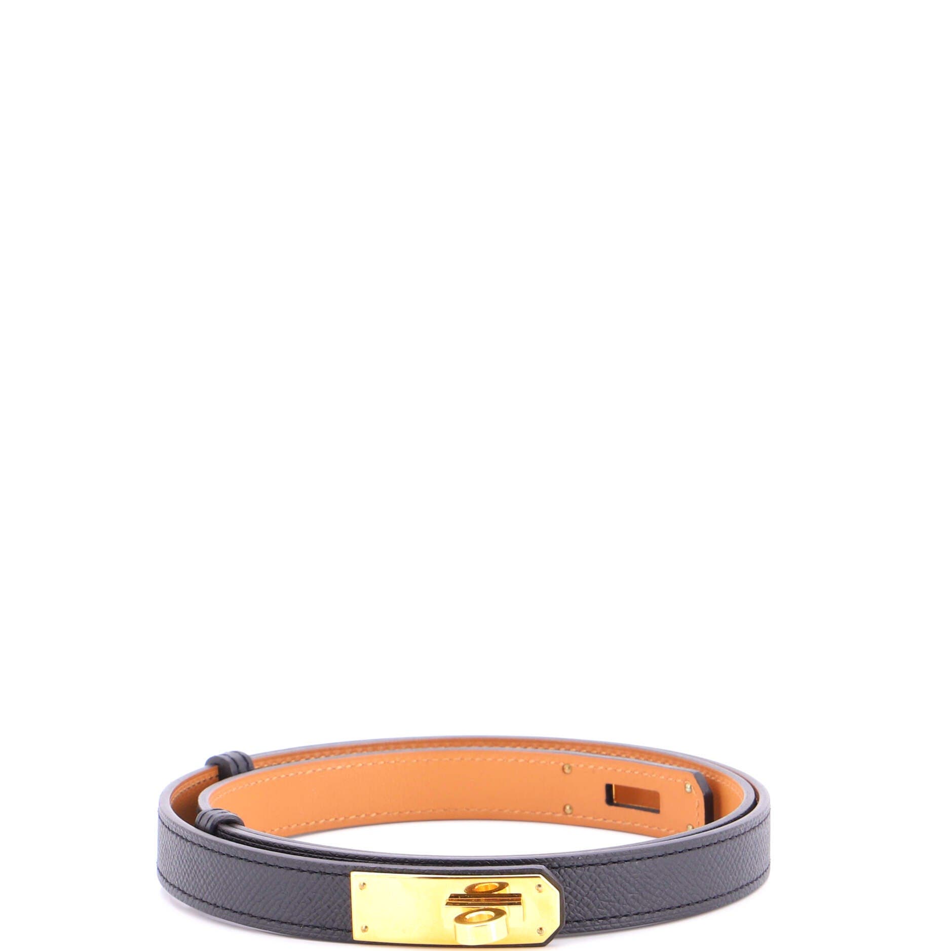 Kelly Belt Leather Thin, Main, color, Black