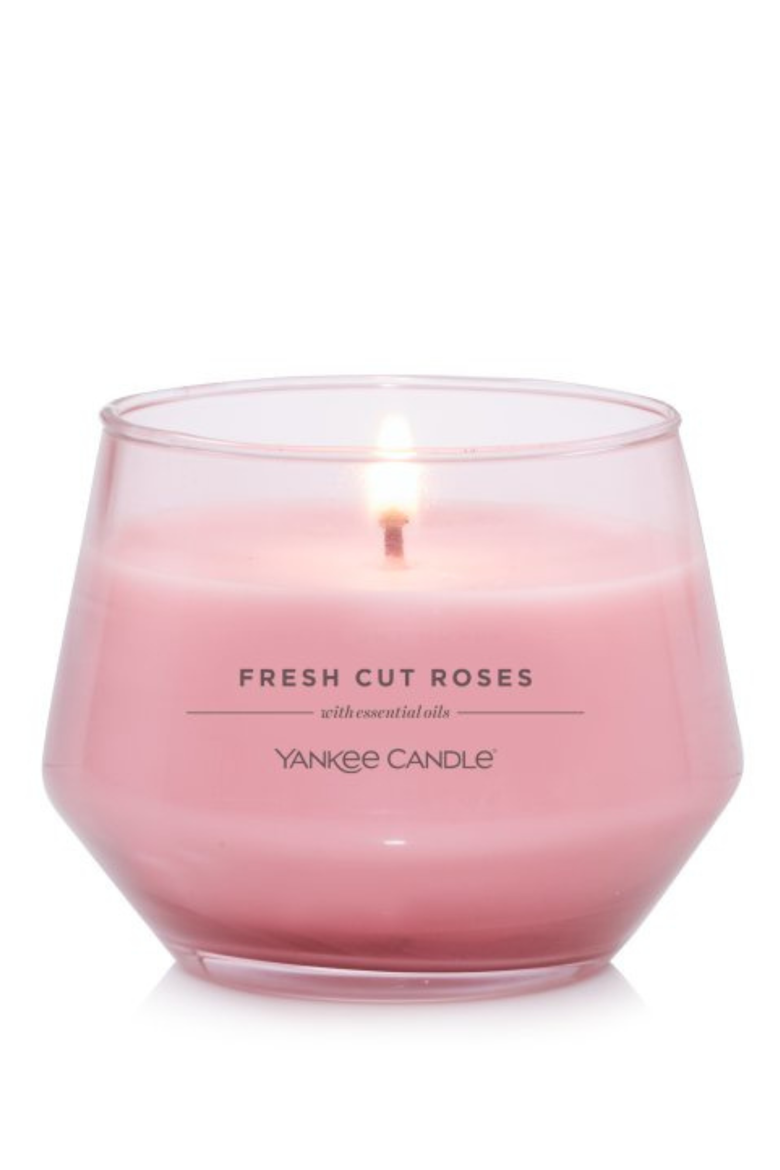 Fresh Cut Roses Studio Candle with Essential Oils, Set of 2, Alternate, color, Pink