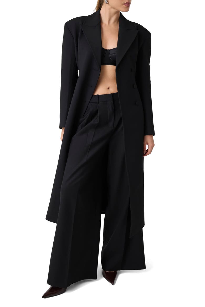 Longline Structured Coat, Main, color, JBLACK-BLACK