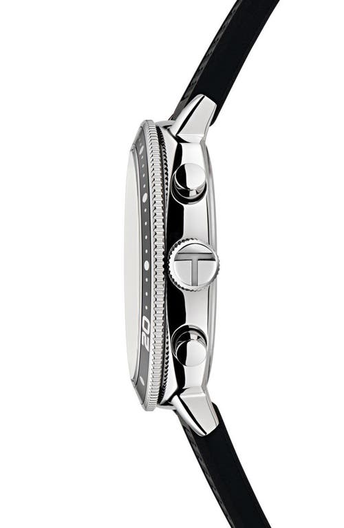 Ted Baker Tb Urban Silicone Strap Watch, 20mm In Black