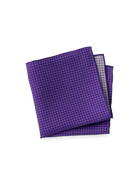 Paul Fredrick Houndstooth Silk Pocket Square