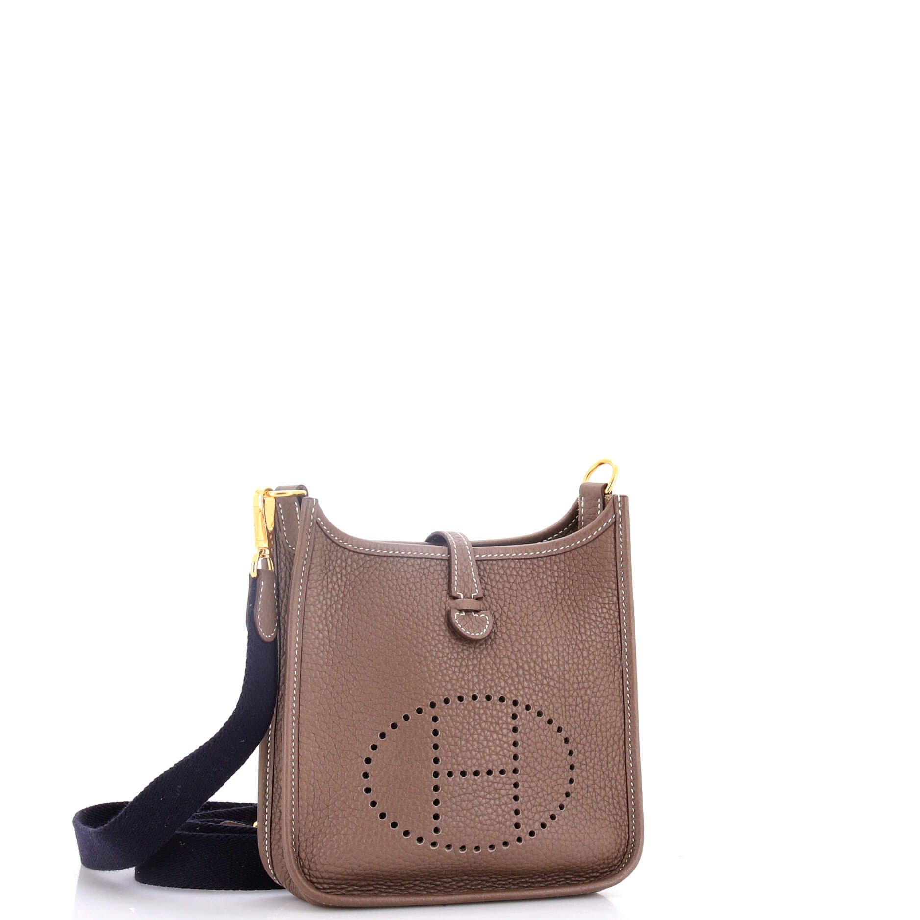 Pre-Owned Hermes Evelyne Bag Gen III Clemence TPM, Alternate, color, Etoupe