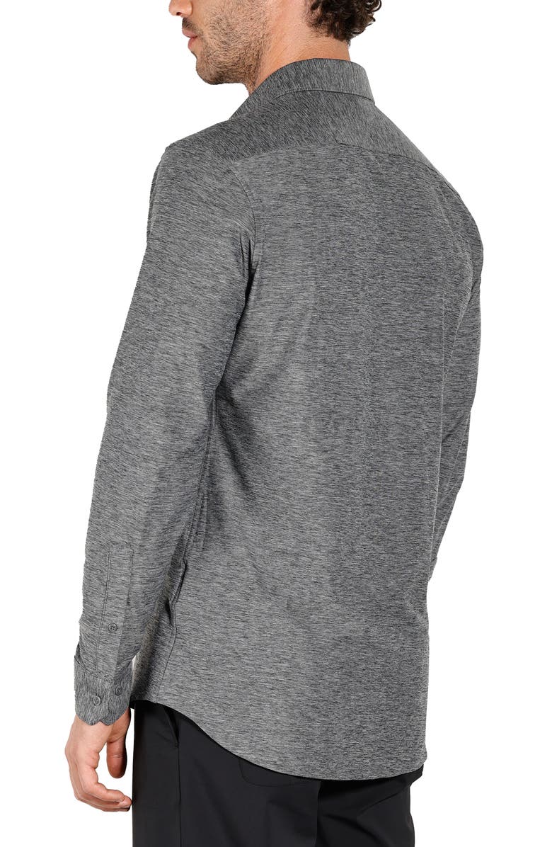 URBAN PERFORMANCE New Melange Long Sleeve Tech Shirt, Alternate, color, Grey