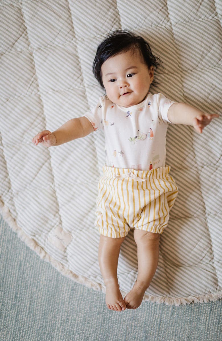 Pehr Explore the World Organic Cotton Bodysuit, Alternate, color, 