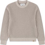 abercrombie kids Kids' Pleated Stitch Cotton Blend Crewneck Sweater