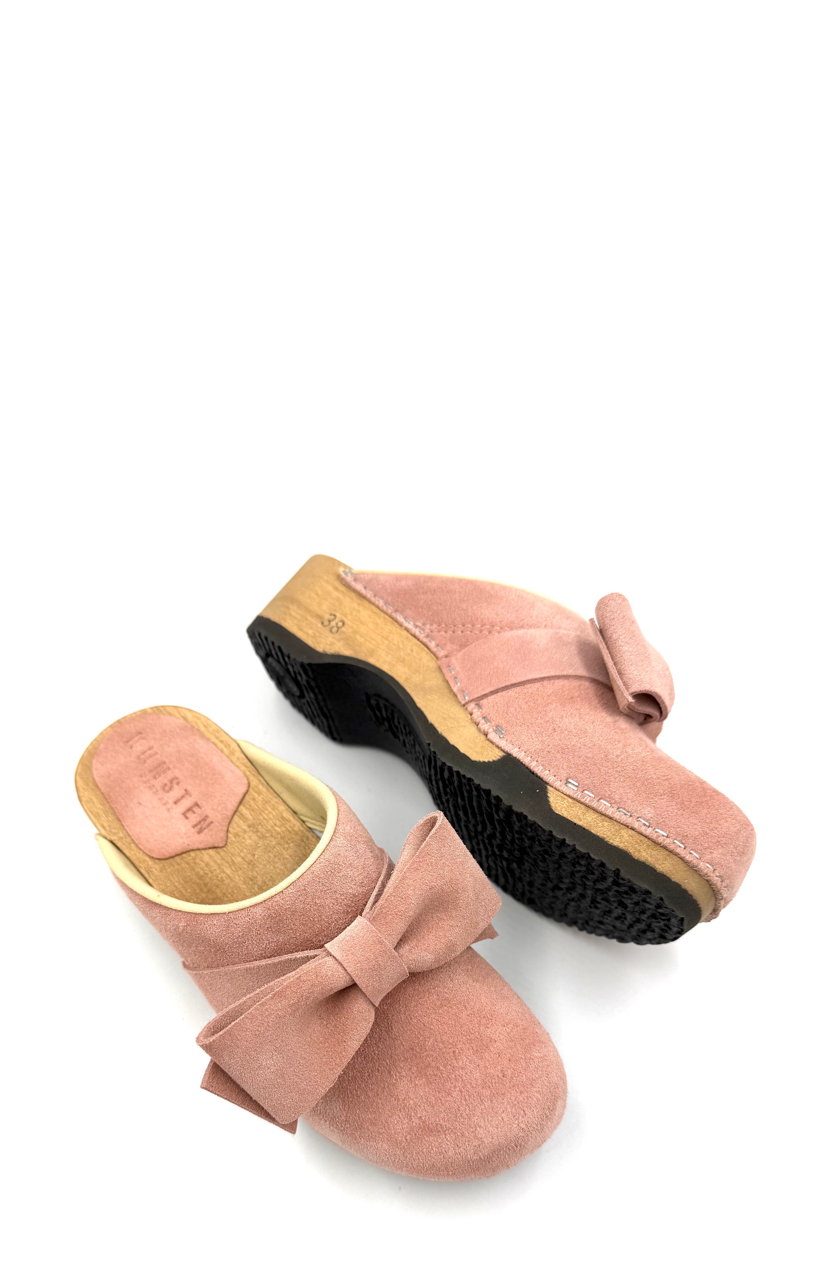 Embla Bow Clog, Alternate, color, LILY ROSE