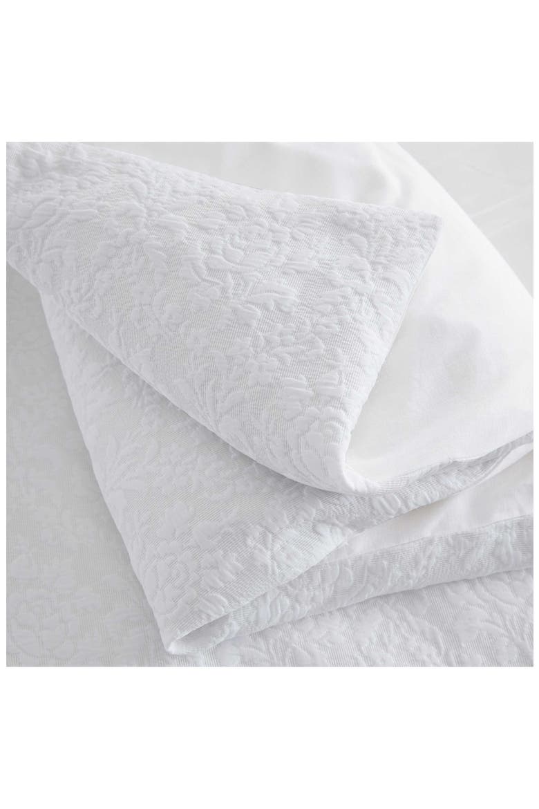 Garden Trellis 2-Piece Duvet Cover Set, Alternate, color, SPARKLING WHITE