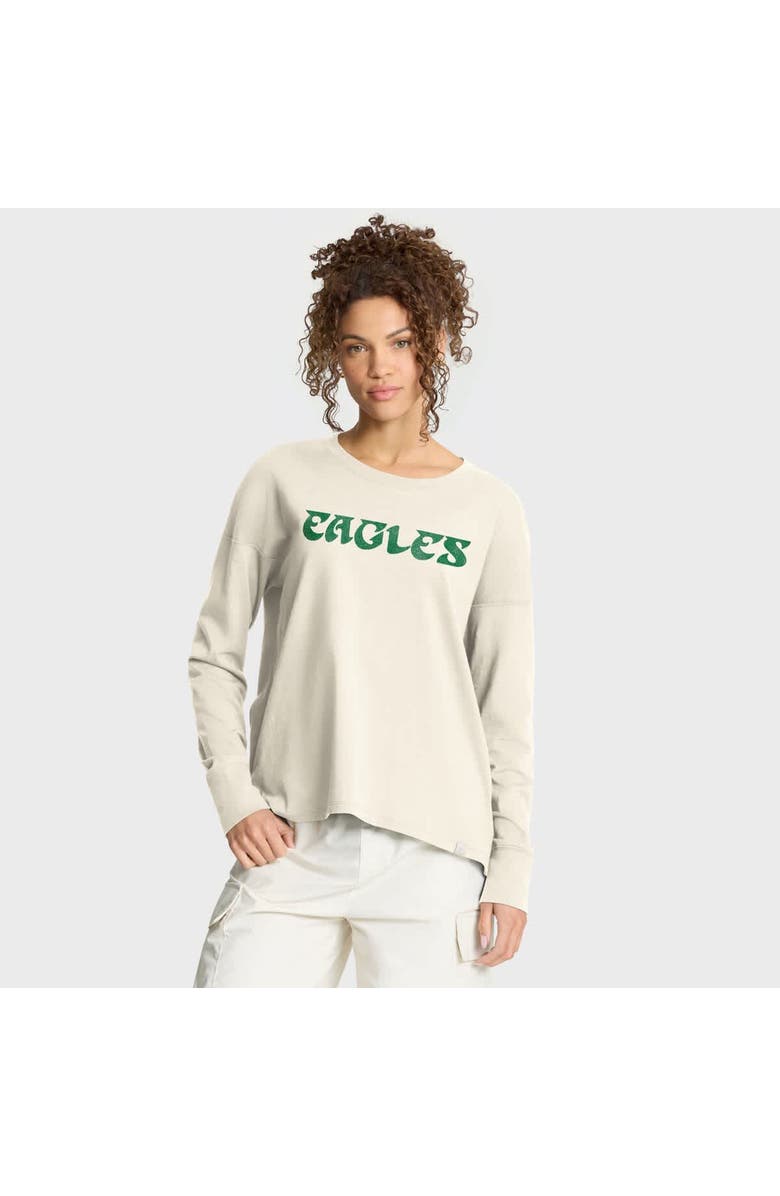 FANATICS Women's Fanatics Cream Philadelphia Eagles Dove Legacy Long Sleeve T-Shirt, Main, color, 