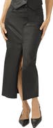Silver Jeans Co. Front Slit Denim Midi Skirt