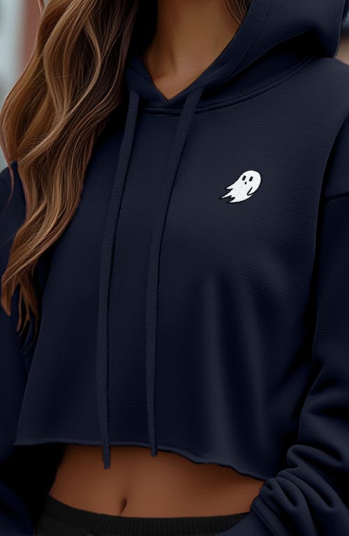 Dalix Womens Ghost Cropped Hoodie