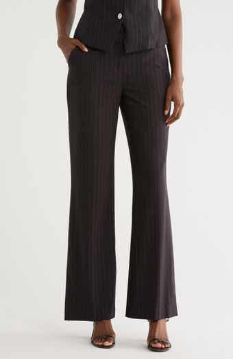 【2plan】Paul Stripe Curved Slacks FRAME Pinstripe Straight Leg Pants | Nordstromrack