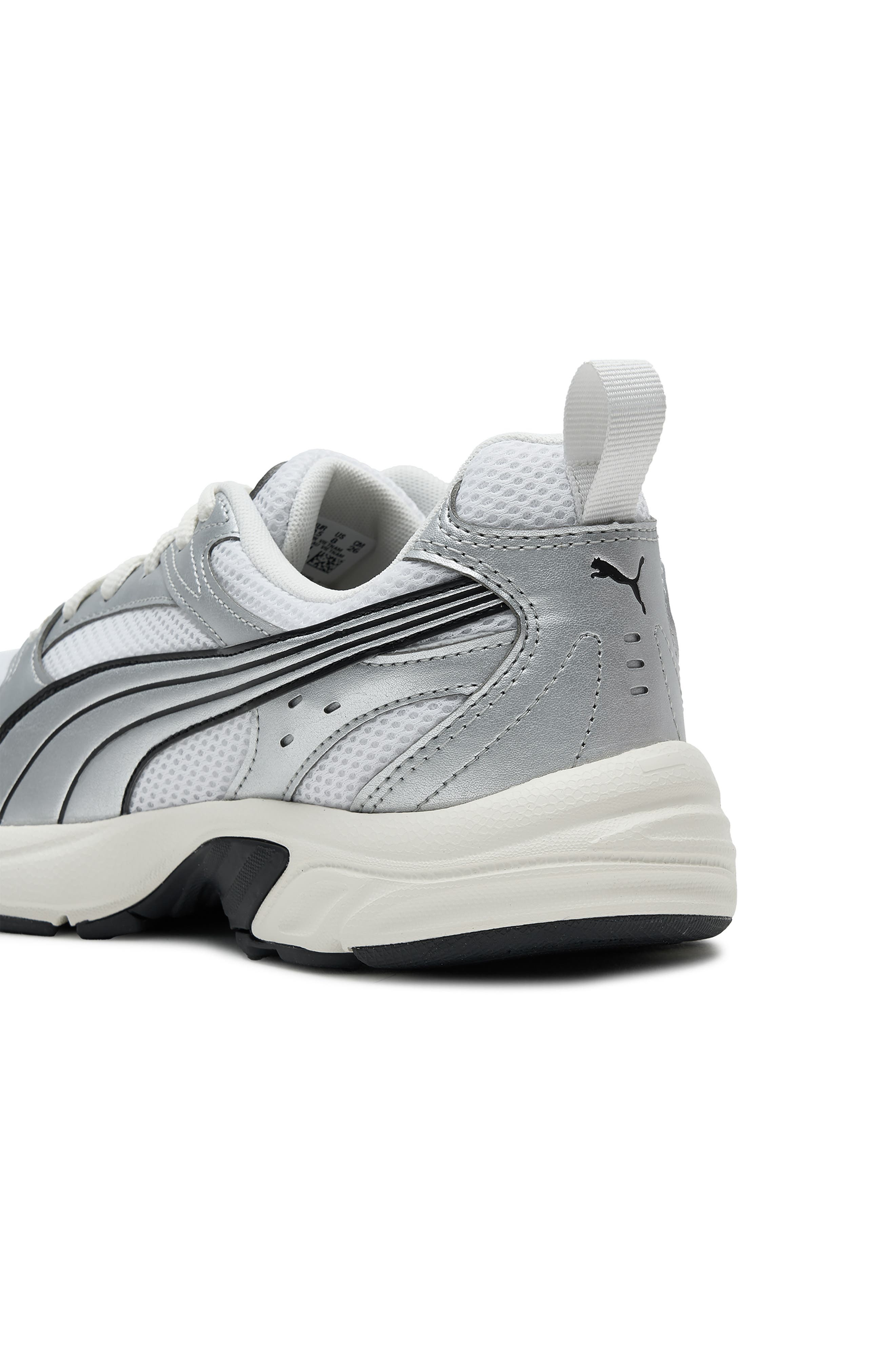 Milenio Tech Sneaker, Alternate, color, PUMA WHITE/ PUMA SILVER/ GRAY