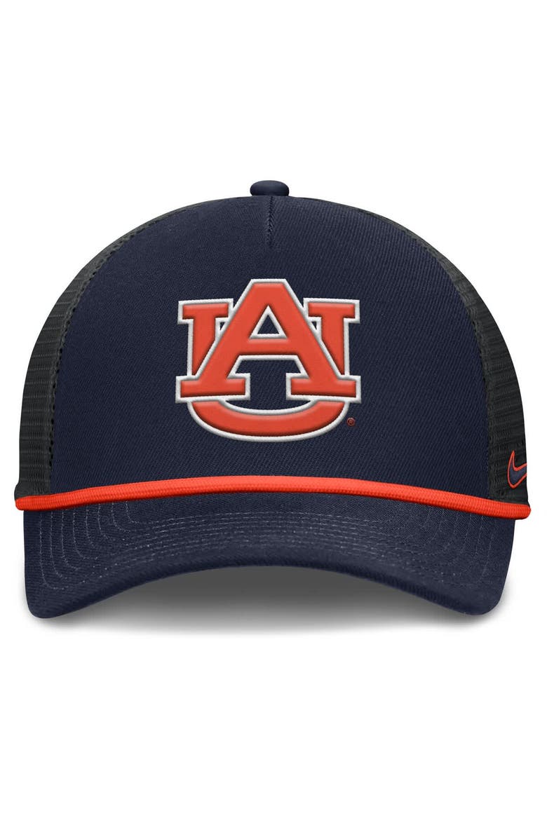 Men's Nike Navy Auburn Tigers Rise Primetime Trucker Adjustable Hat, Alternate, color, Navy
