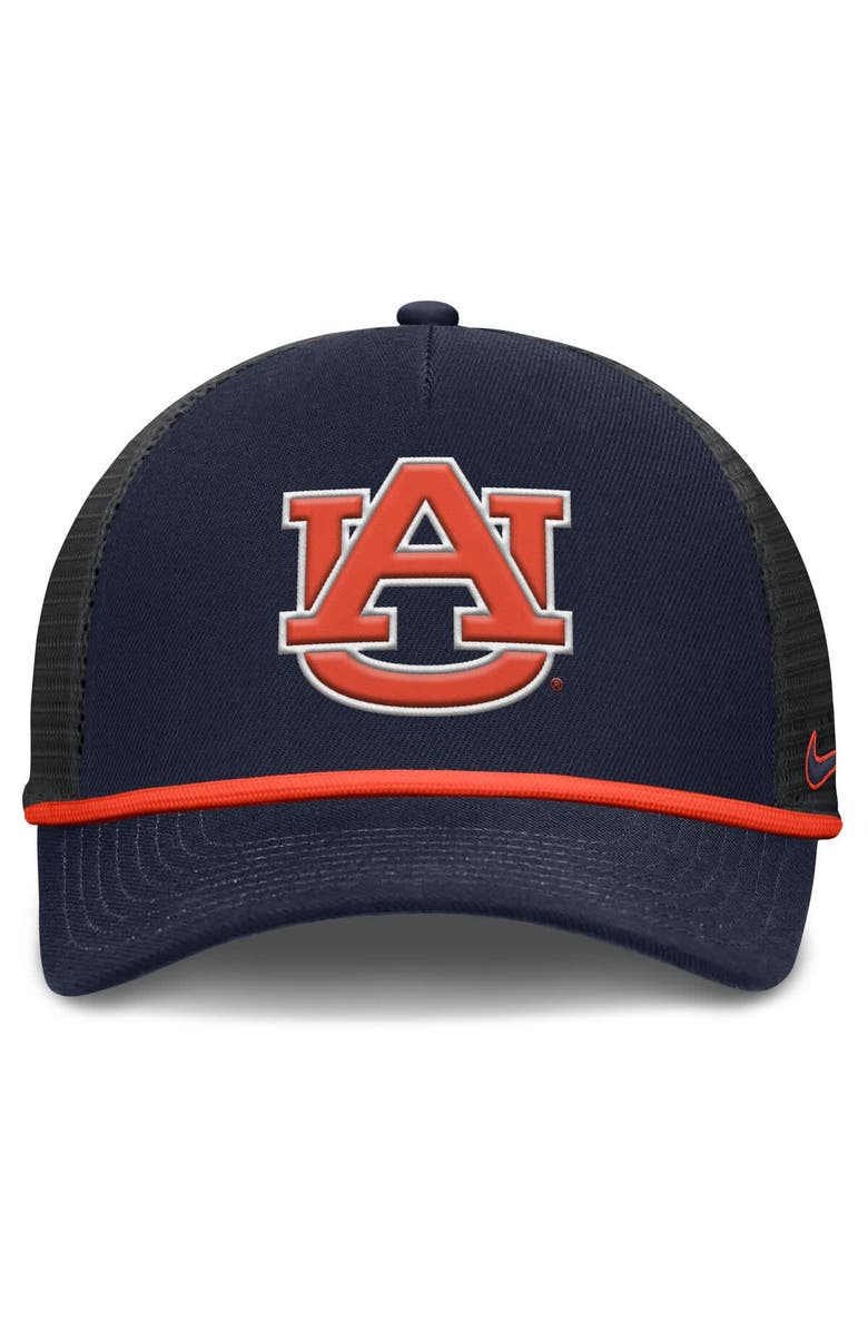 Nike Men's Nike Navy Auburn Tigers Rise Primetime Trucker Adjustable Hat, Alternate, color, Navy