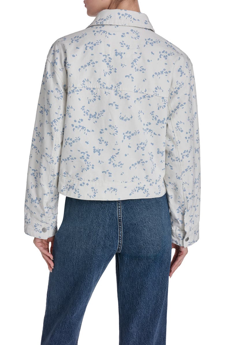 Levi's Floral Print Shirt Jacket, Alternate, color, White Blue Ditsy Floral