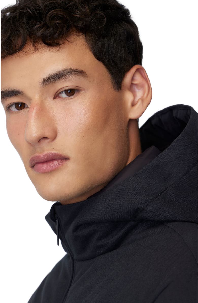 Quartz Co. LEO | Lightweight Hooded Down Jacket, Alternate, color, Black