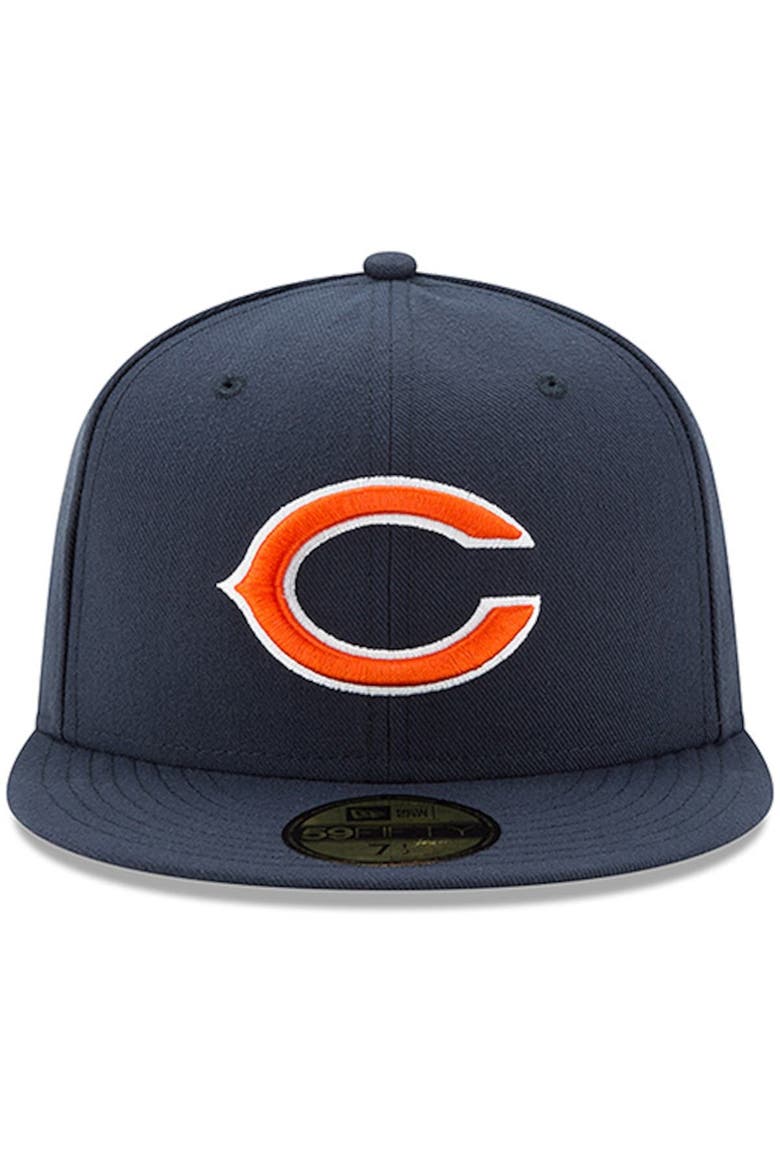 Men's New Era Navy Chicago Bears Omaha 59FIFTY Hat, Alternate, color, NAVY