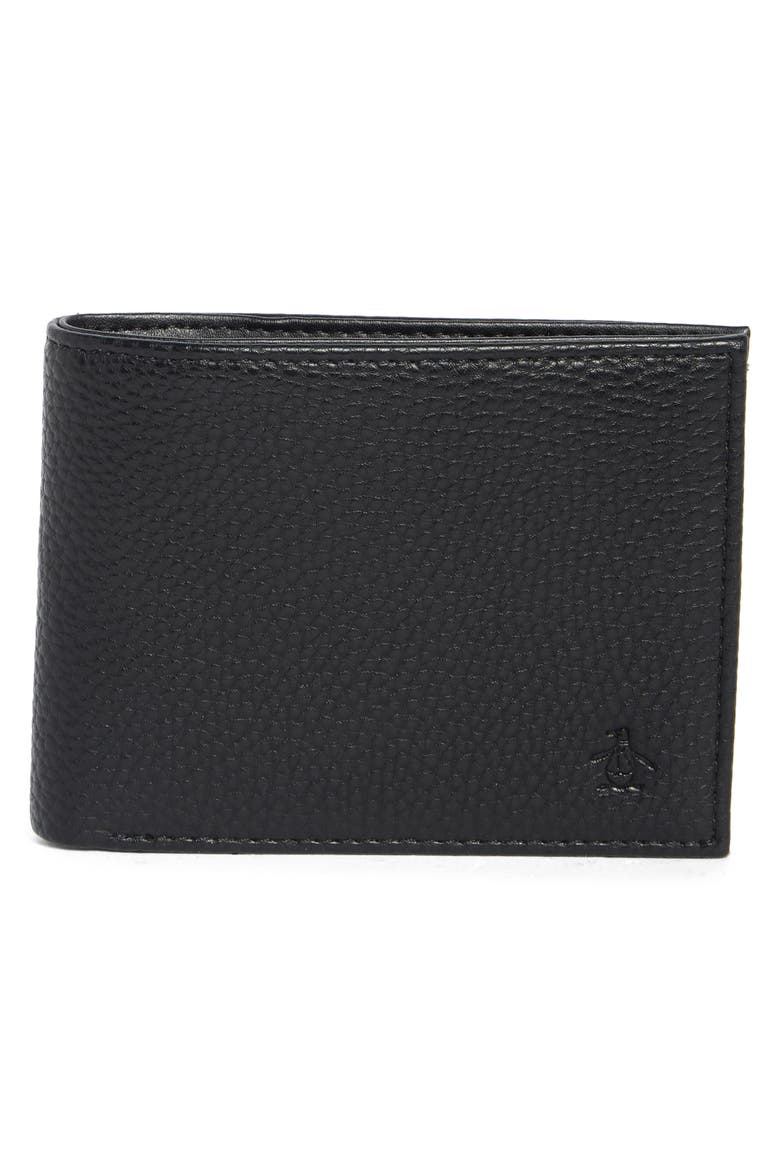 Pebble Pete Bifold Wallet, Main, color, BLACK