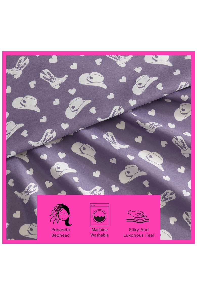 Cowgirl Disco Sheet Set, Alternate, color, PURPLE