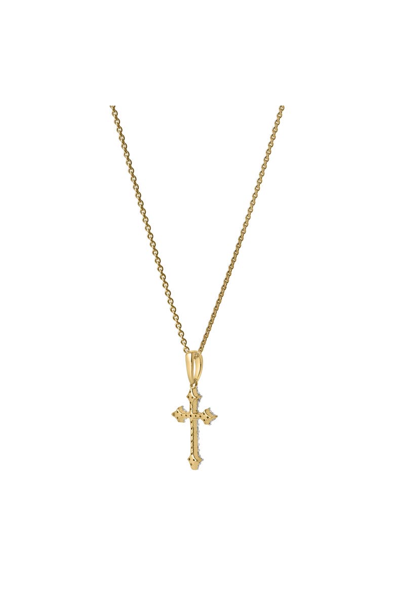 LuvMyJewelry Lumina Cross Diamond Pendant in 14K Gold, Alternate, color, 14K Yellow Gold