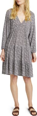 Faherty Sirene Floral Long Sleeve Dress