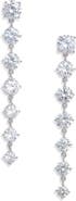 Nordstrom Graduated Cubic Zirconia Linear Drop Earrings