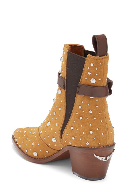 Zadig & Voltaire Womens Heritage Tyler Cecilia C-buckle Suede Heeled Ankle Boots In Brown
