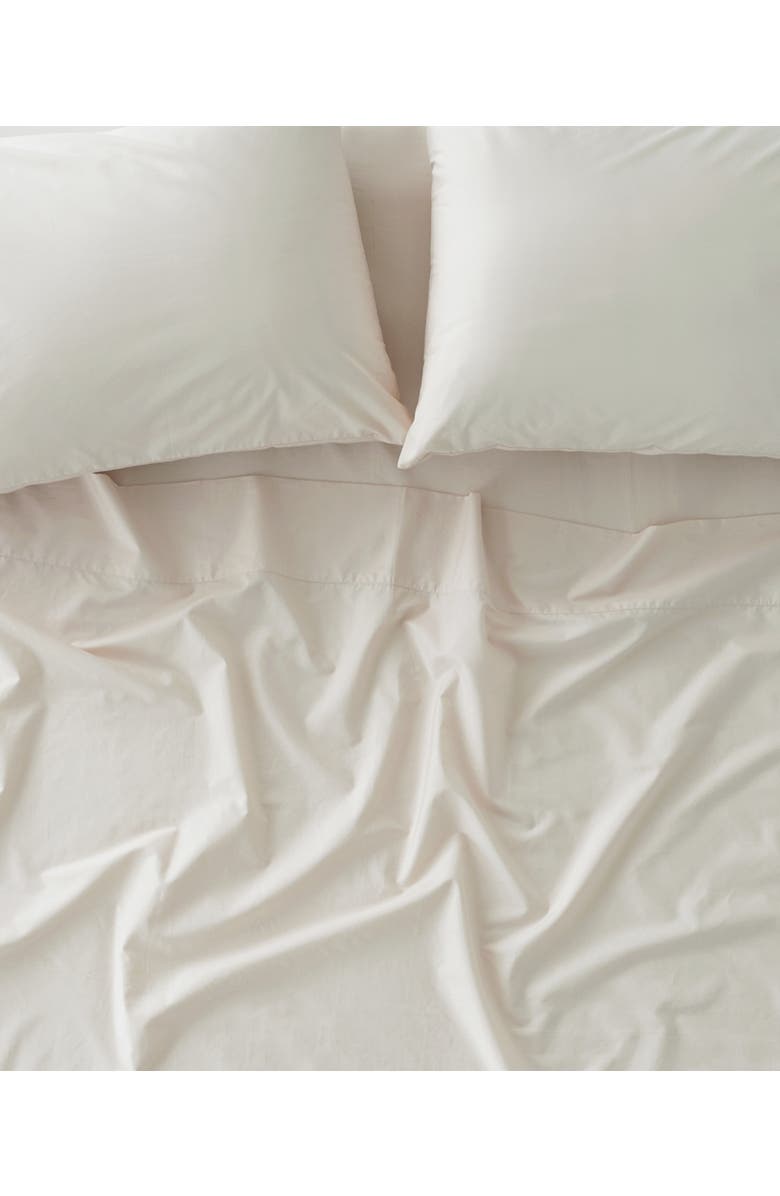 Pact Organic Room Service Sateen Fitted Sheet, Alternate, color, Bone