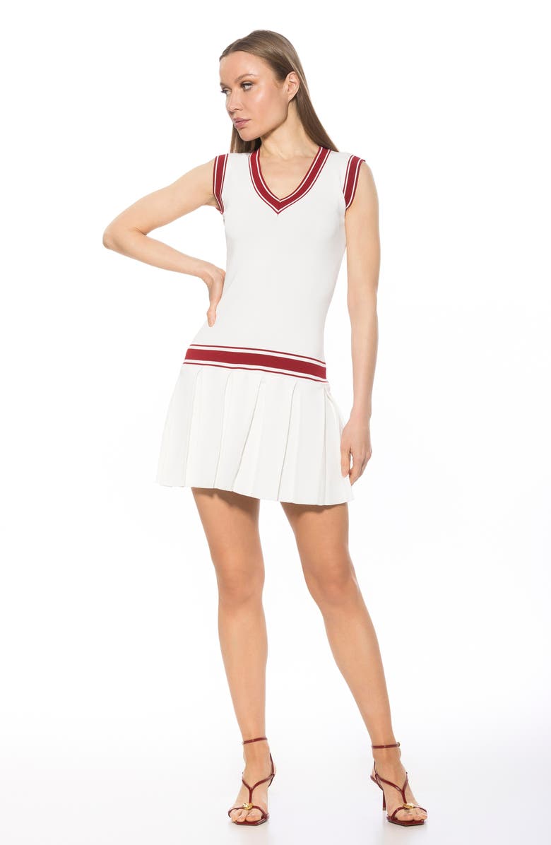 Alexia Admor Knit Drop Waist Dress, Alternate, color, Ivory