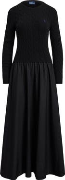 Polo Ralph Lauren Long Sleeve A-Line Dress