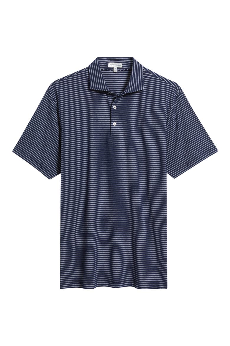 Crown Flex Pima Cotton Blend Polo, Alternate, color, NAVY