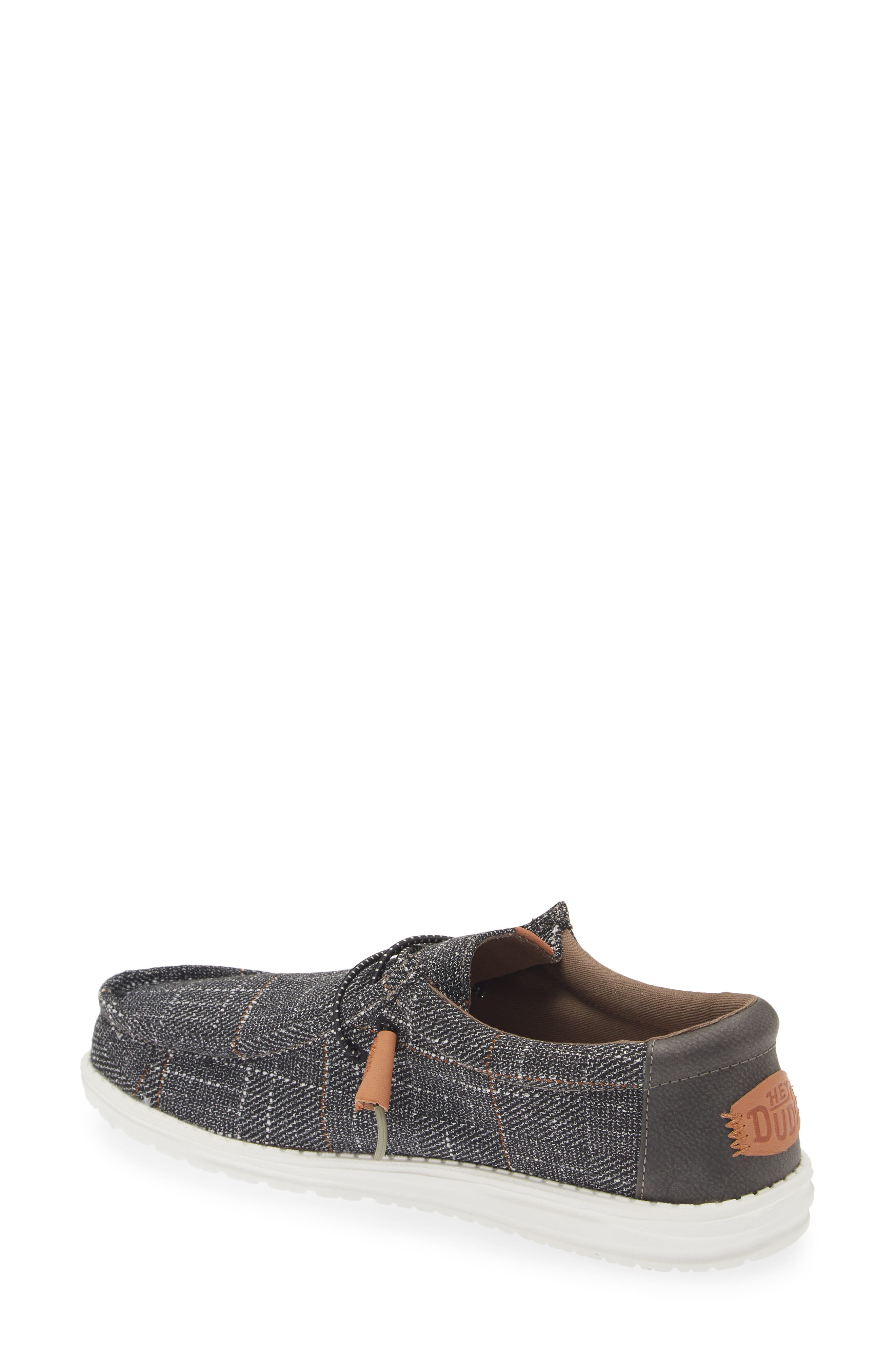 Hey Dude Wally Plaid Slip-On, Alternate, color, Grey