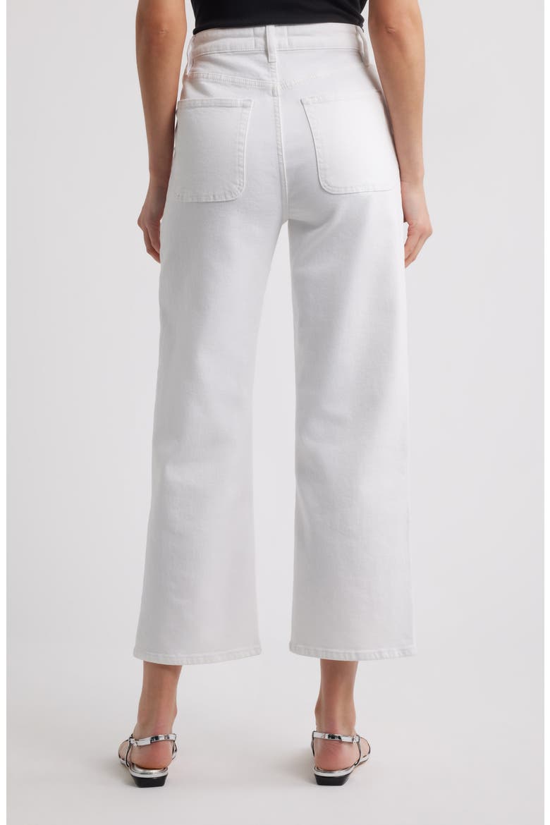 The Modern Pocket Wide Leg Jeans, Alternate, color, WHITE