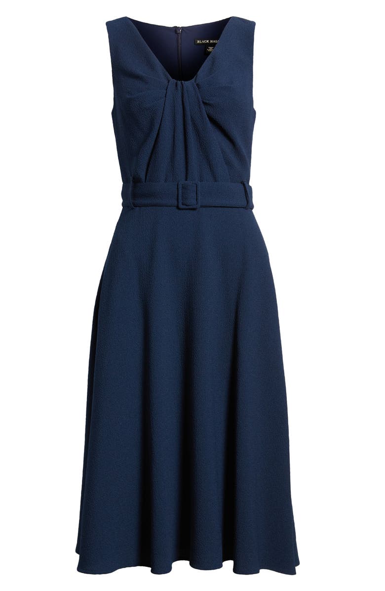 Black Halo Vieata Fit & Flare Midi Dress, Alternate, color, 