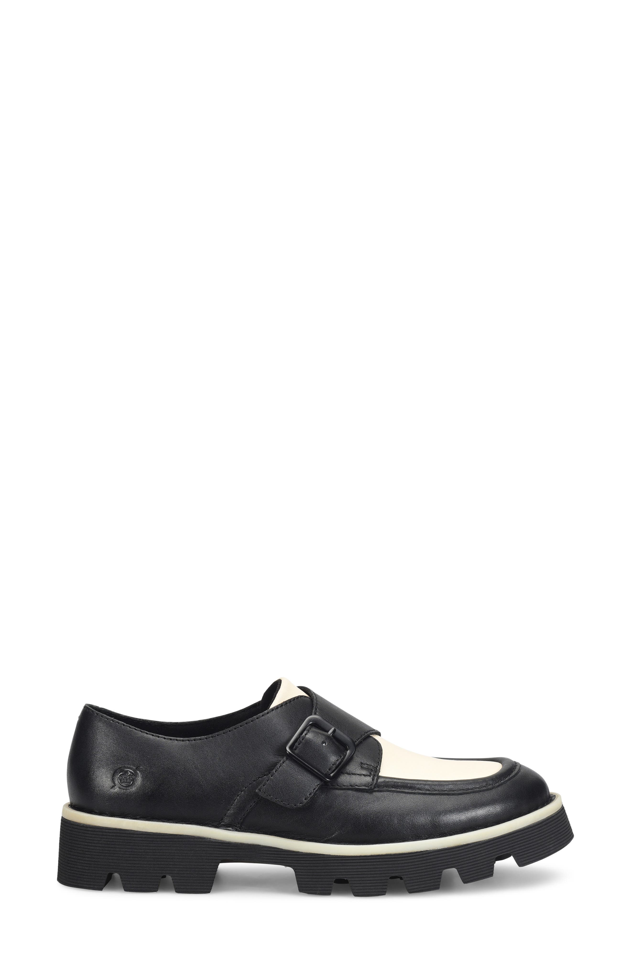 Børn Sammi Spectator Monk Strap Shoe, Alternate, color, Black Leather Combo