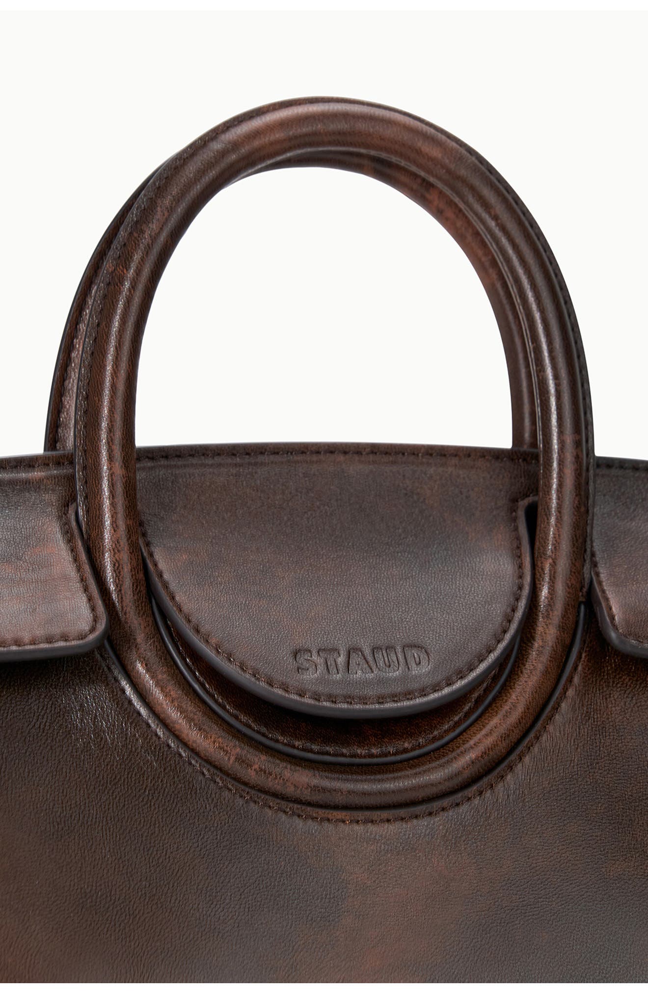 Maude Mini Leather Carryall, Alternate, color, ESPRESSO DISTRESSED